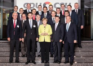Besuch von Frau Merkel bei der CDU/CSU-Fraktionsvorsitzendenkonferenz