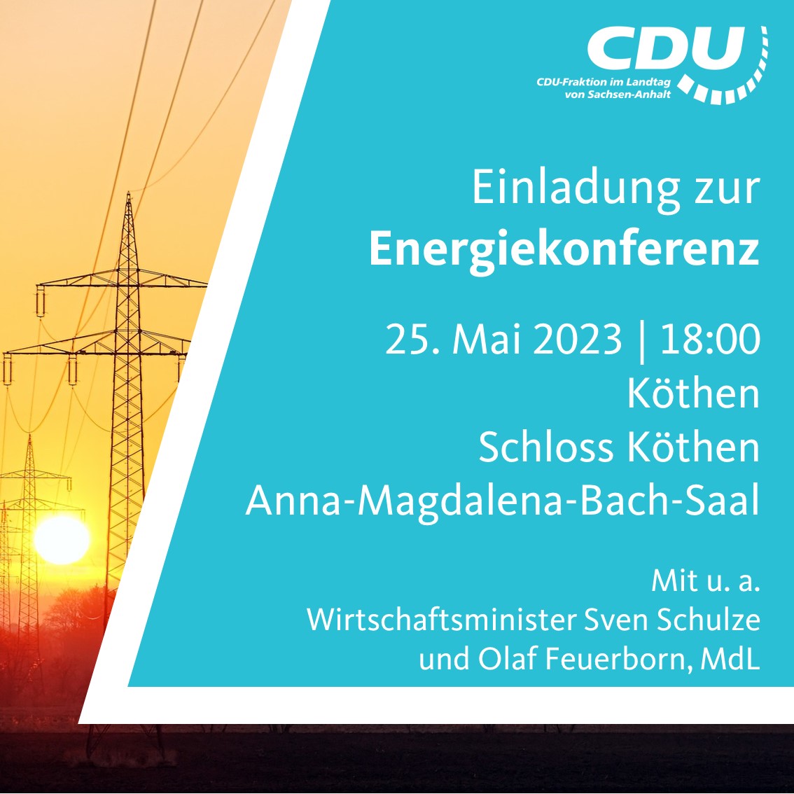 Fraktion vor Ort: Energiekonferenz im Schloss Köthen am 25.5.